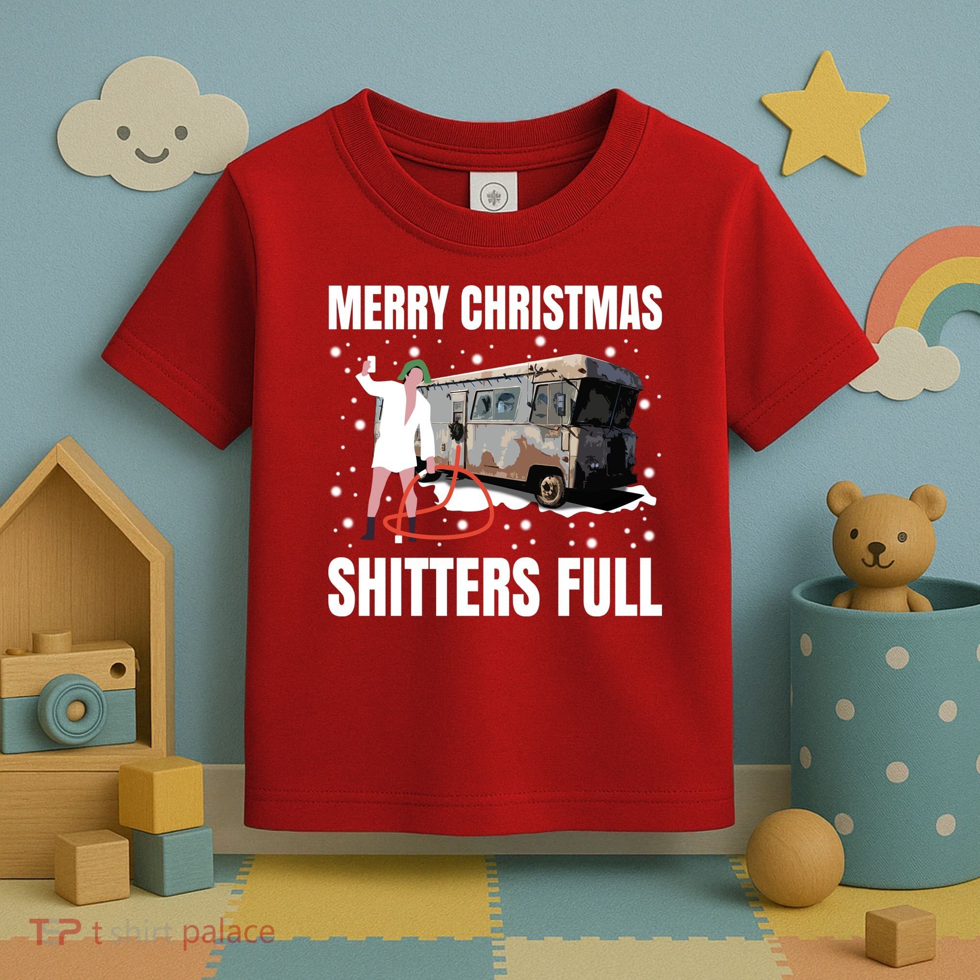 Cousin Eddie Merry Christmas Shitters Full Toddler T-Shirt