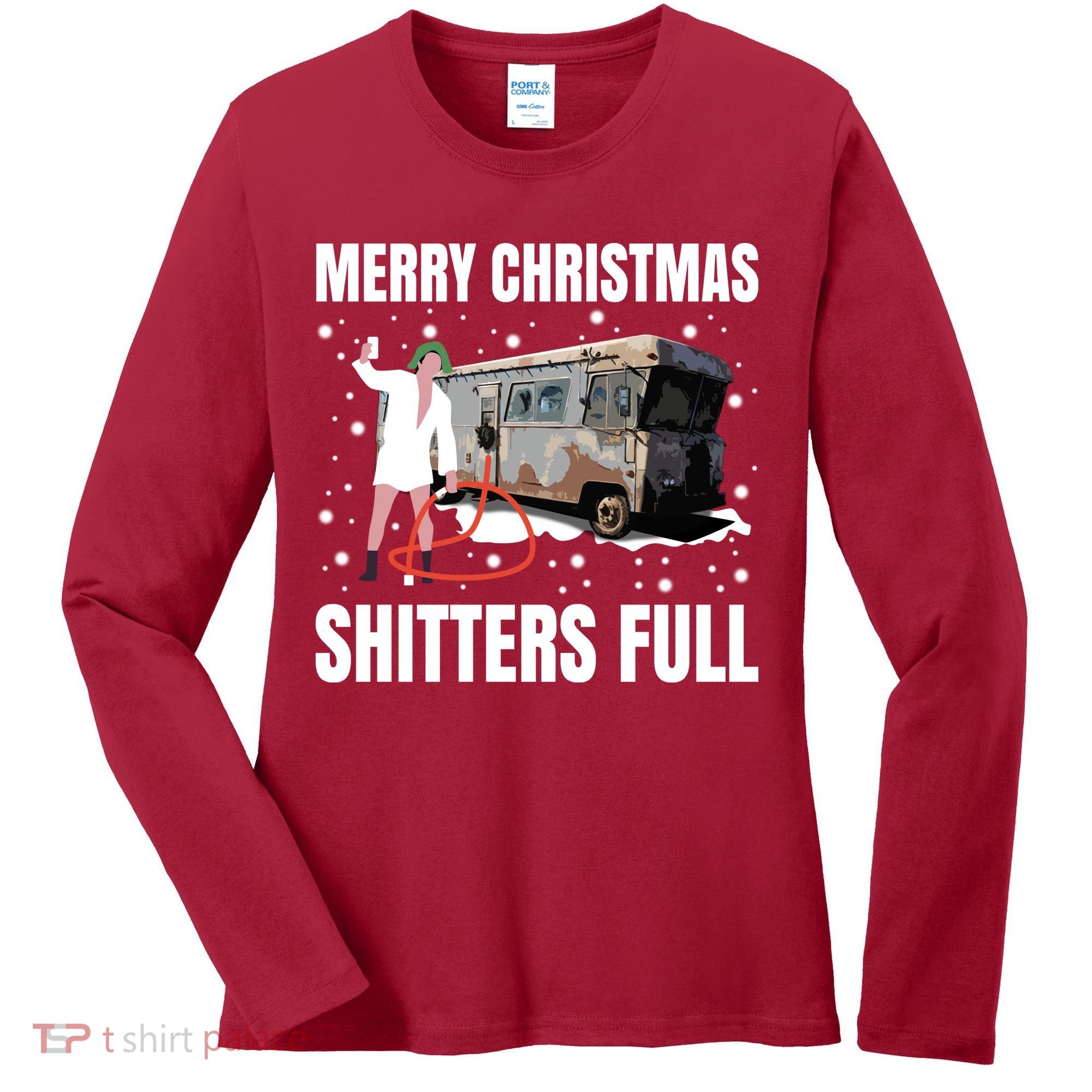 Cousin Eddie Merry Christmas Shitters Full Women's Long Sleeve Shirt