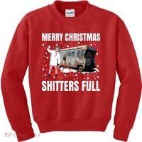 Cousin Eddie Merry Christmas Shitters Full Kids Sweatshirt thumb 0