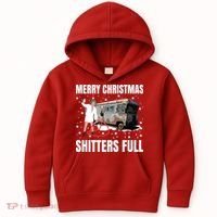 Cousin Eddie Merry Christmas Shitters Full Kids Hoodie thumb 0