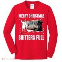 Cousin Eddie Merry Christmas Shitters Full Kids Long Sleeve Shirt thumb 0