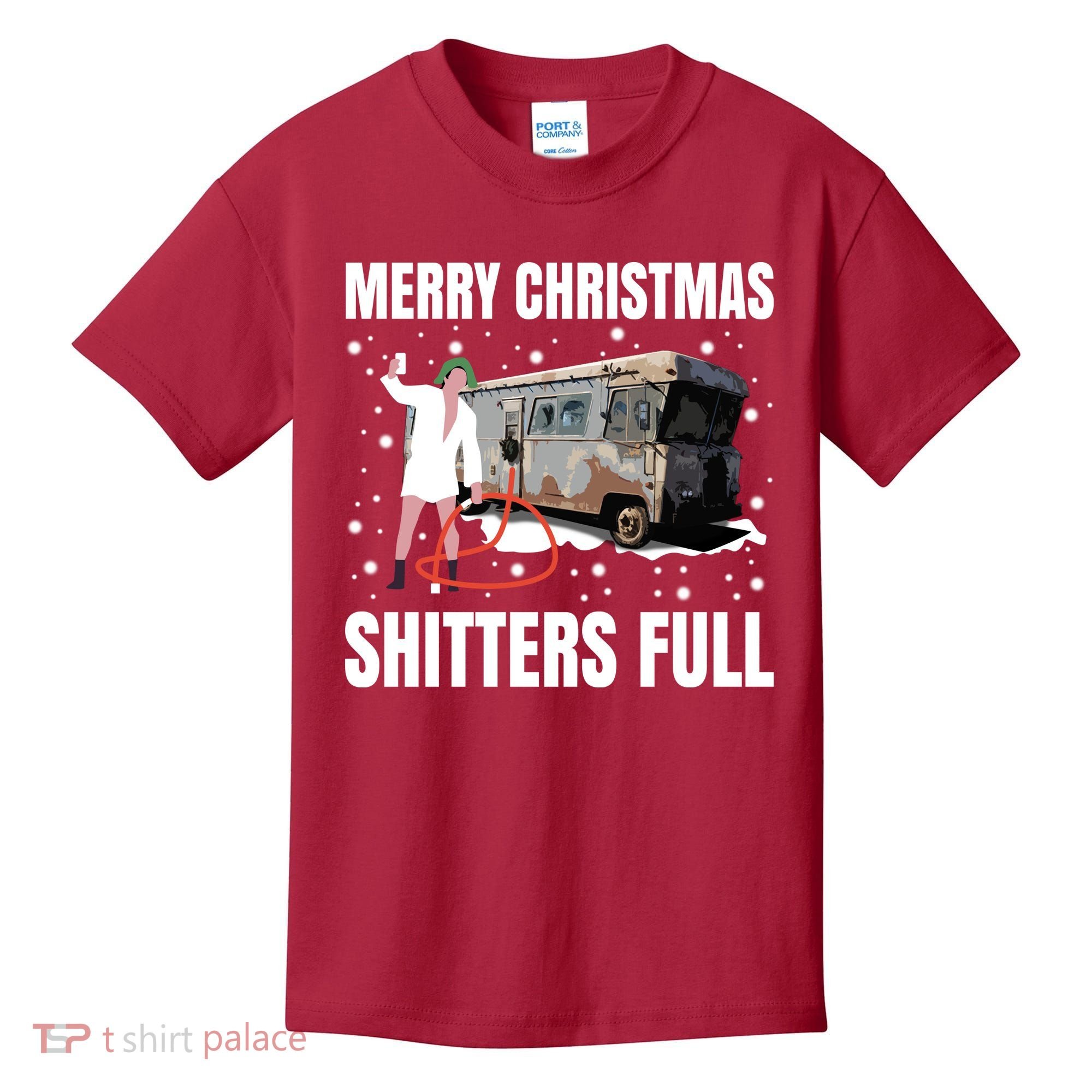 Cousin Eddie Merry Christmas Shitters Full Kids T-Shirt