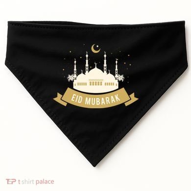 Celebrate EID MUBARAK Festival USA-Made Doggie Bandana
