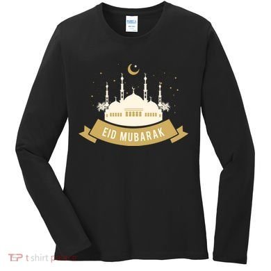 Celebrate EID MUBARAK Festival Women's Long Sleeve Shirt