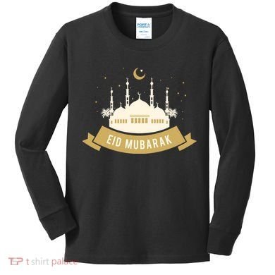 Celebrate EID MUBARAK Festival Kids Long Sleeve Shirt