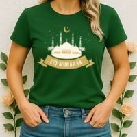 Celebrate EID MUBARAK Festival Women's T-Shirt thumb 2