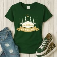 Celebrate EID MUBARAK Festival Women's T-Shirt thumb 3