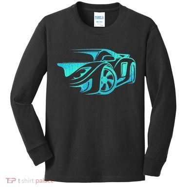 Car Enthusiast Muscle Car Gift Exotic Kids Long Sleeve Shirt