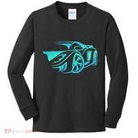Car Enthusiast Muscle Car Gift Exotic Kids Long Sleeve Shirt thumb 0