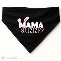 Cute Easter Mama Bunny Matching Family Shirts USA-Made Doggie Bandana thumb 0