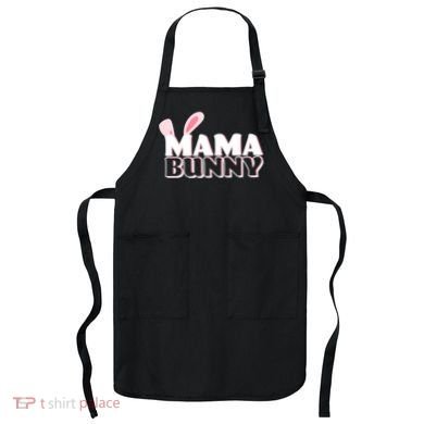 Cute Easter Mama Bunny Matching Family Shirts Apron