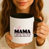 Cute Easter Mama Bunny Matching Family Shirts Coffee Mug thumb 3