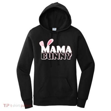 Cute Easter Mama Bunny Matching Family Shirts Women's Hoodie