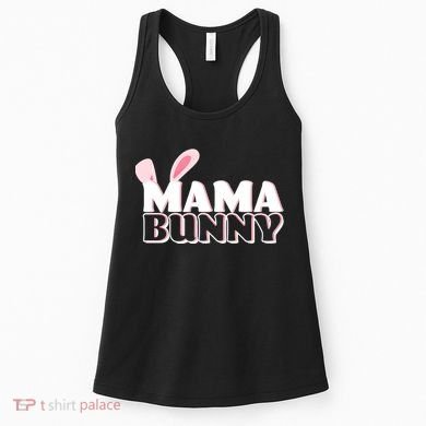 Cute Easter Mama Bunny Matching Family Shirts Women's Tank Top