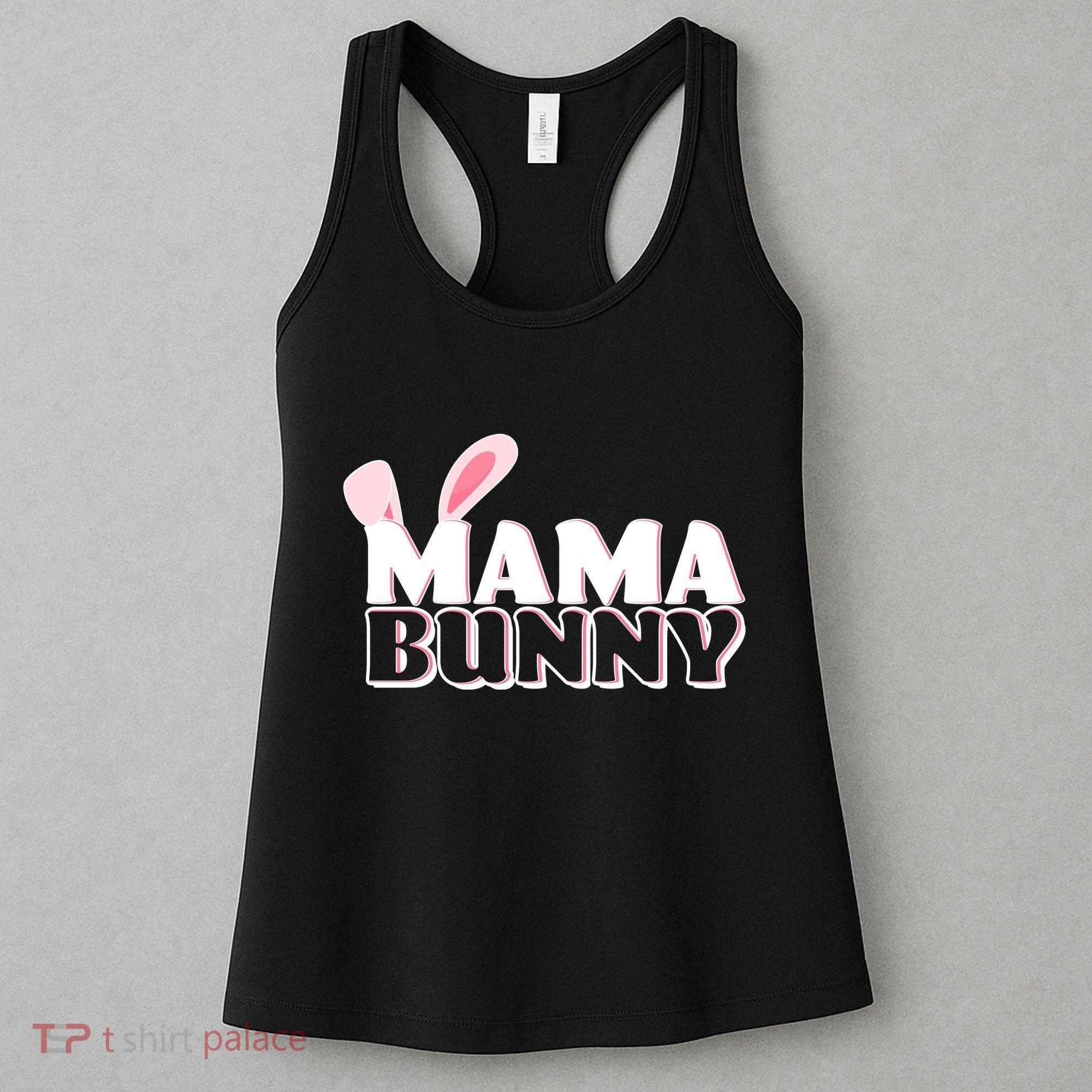 Cute Easter Mama Bunny Matching Family Shirts Women's Tank Top