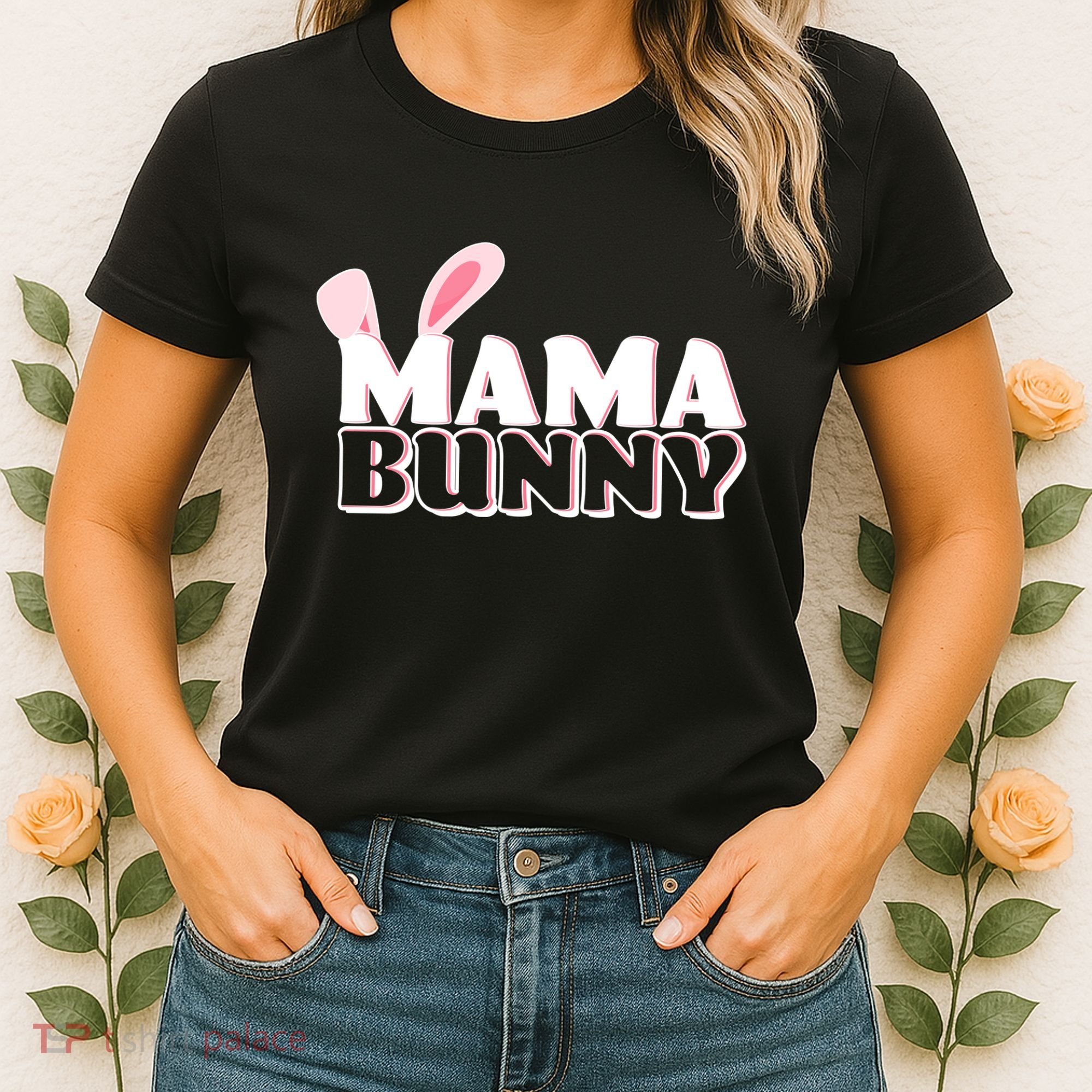Cute Easter Mama Bunny Matching Family Shirts Women's T-Shirt