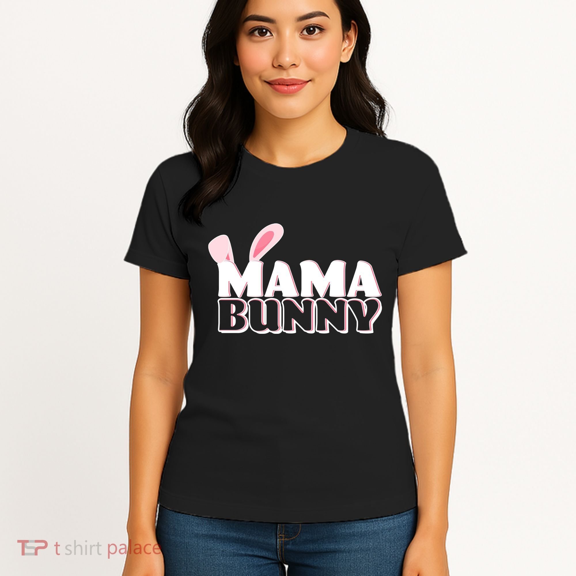 Cute Easter Mama Bunny Matching Family Shirts Women's T-Shirt