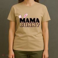 Cute Easter Mama Bunny Matching Family Shirts T-Shirt thumb 4