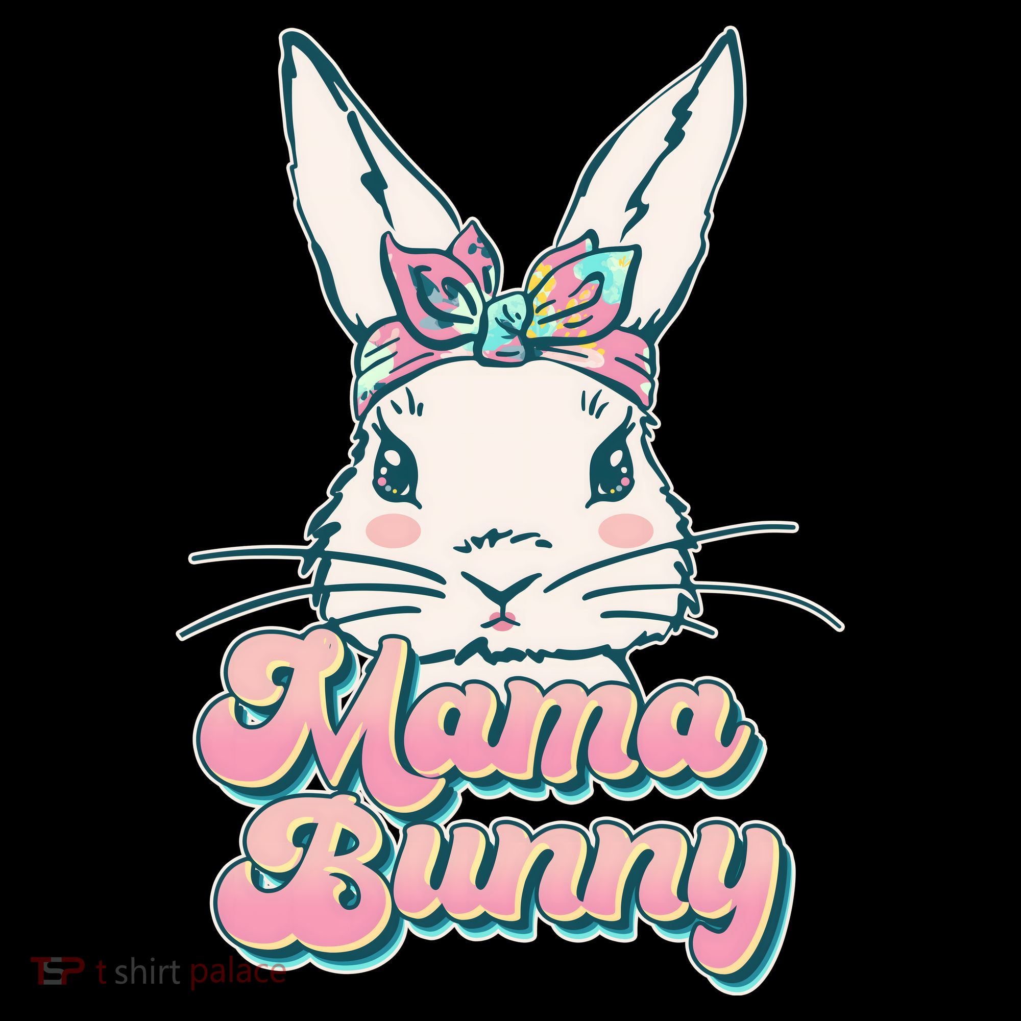 Cute Easter Mama Bunny Doggie Tank