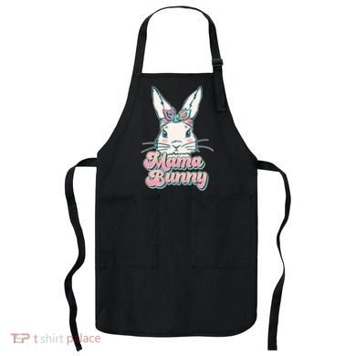 Cute Easter Mama Bunny Apron