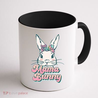 Cute Easter Mama Bunny Coffee Mug back