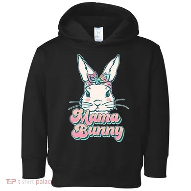 Cute Easter Mama Bunny Toddler Hoodie