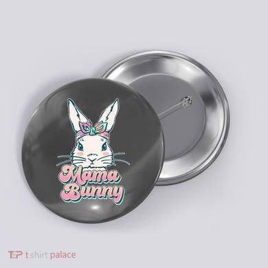 Cute Easter Mama Bunny Button