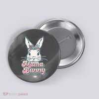 Cute Easter Mama Bunny Button thumb 0