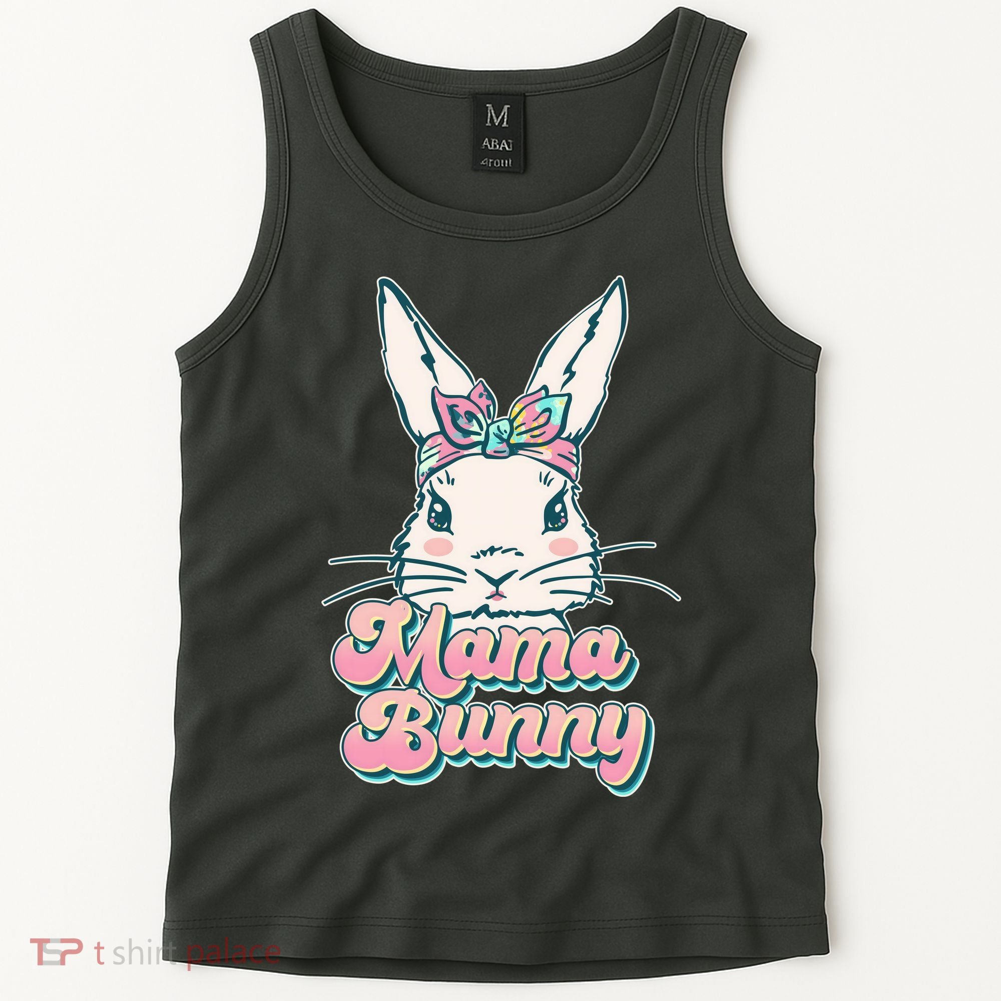 Cute Easter Mama Bunny Tank Top