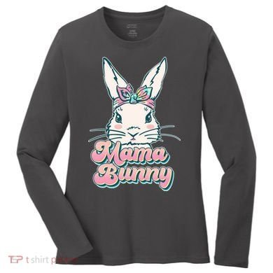 Cute Easter Mama Bunny Women's Long Sleeve Shirt