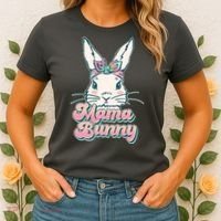 Cute Easter Mama Bunny Women's T-Shirt thumb 2