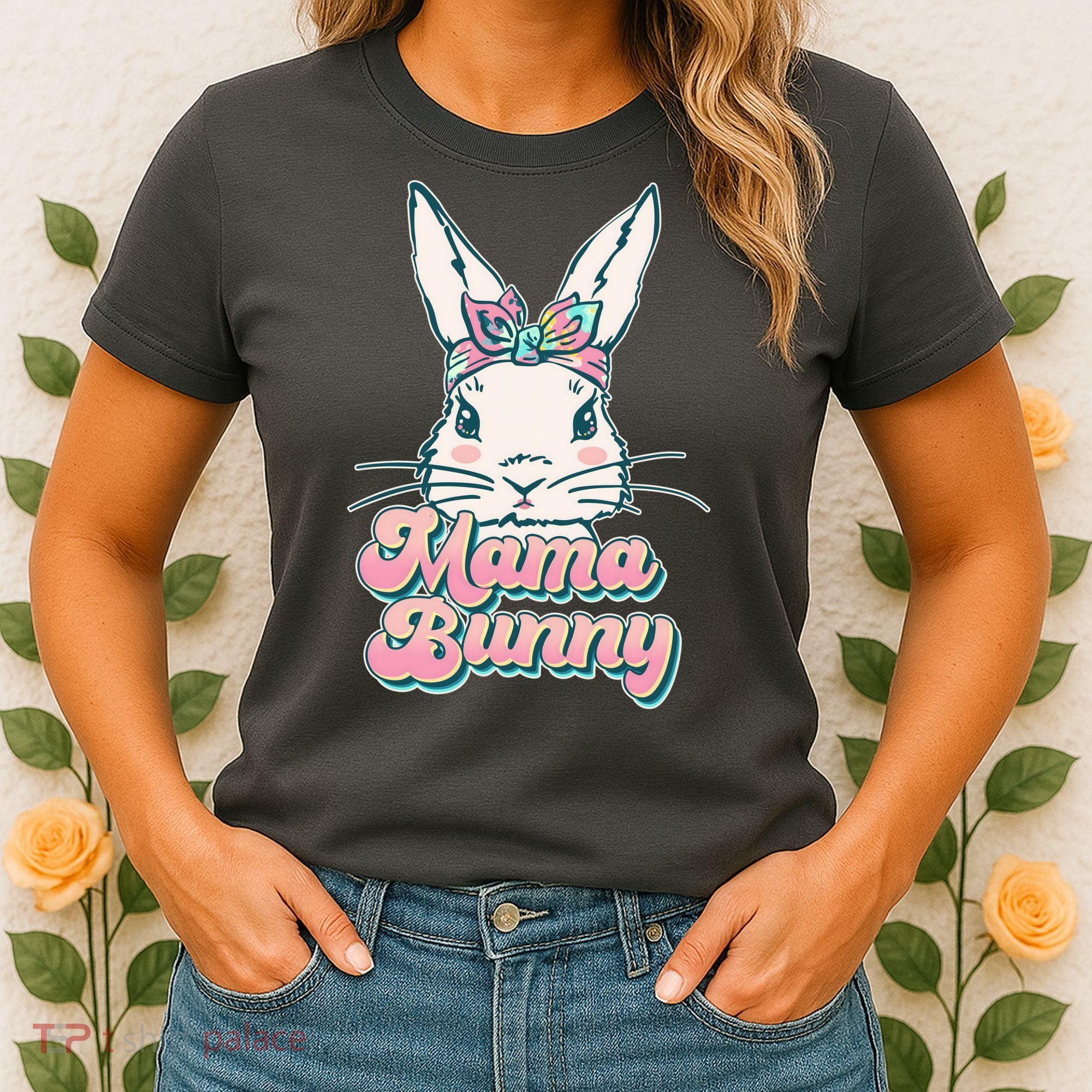 Cute Easter Mama Bunny Women's T-Shirt