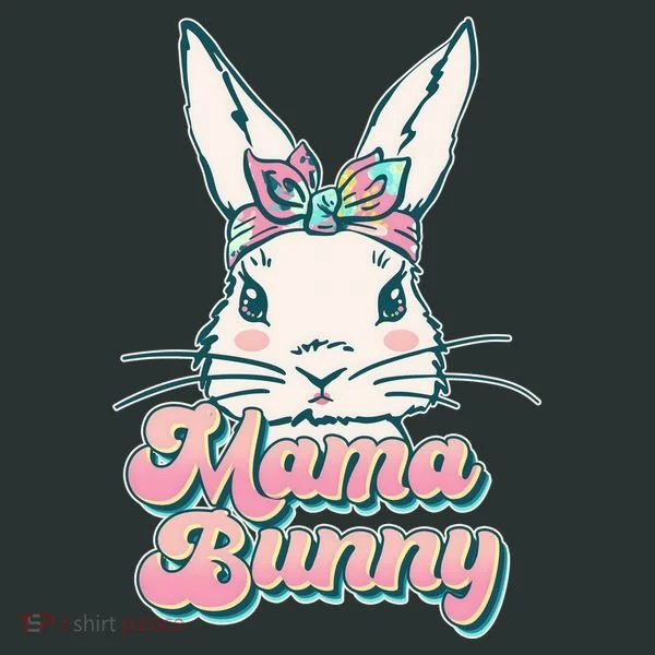 Cute Easter Mama Bunny Kids T-Shirt
