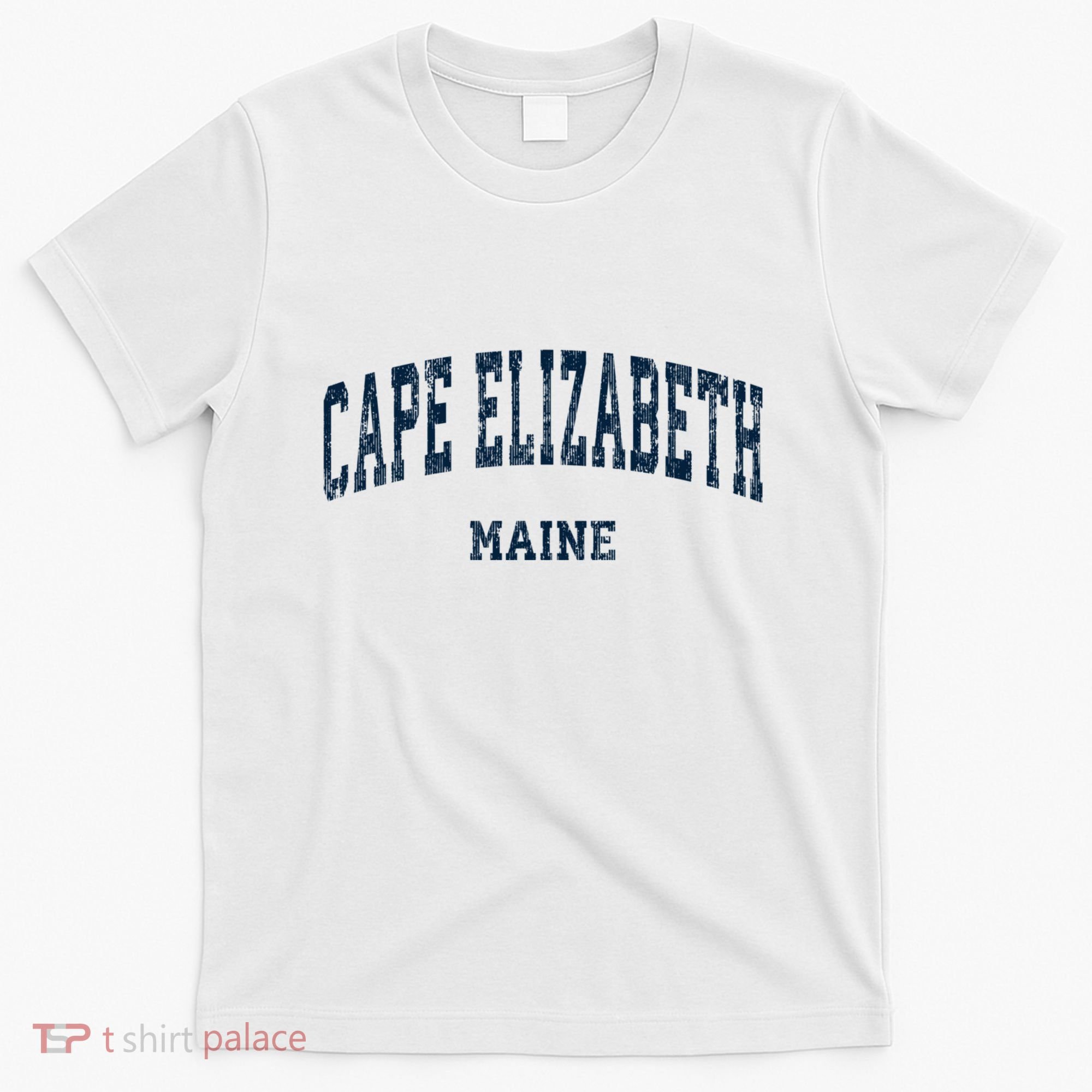 Cape Elizabeth Maine Me Vintage Varsity Sports T-Shirt