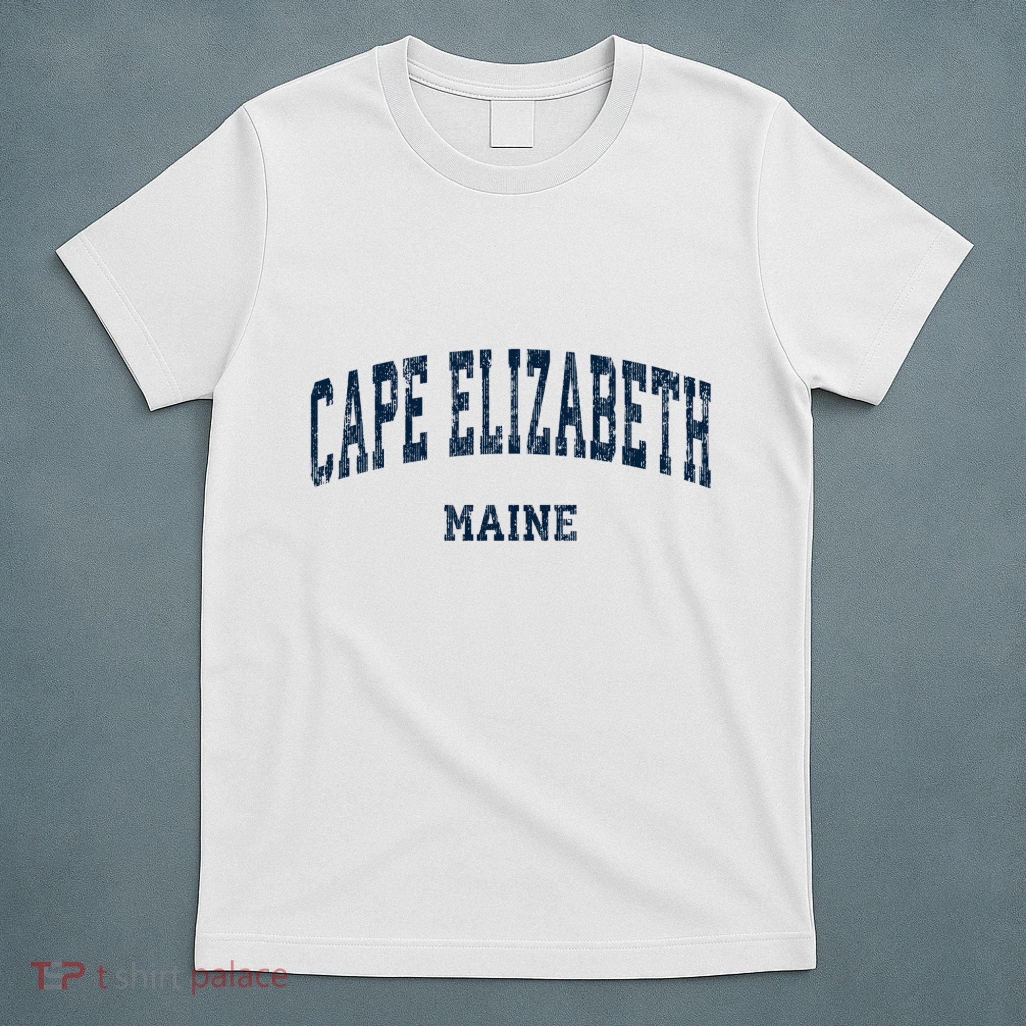 Cape Elizabeth Maine Me Vintage Varsity Sports T-Shirt