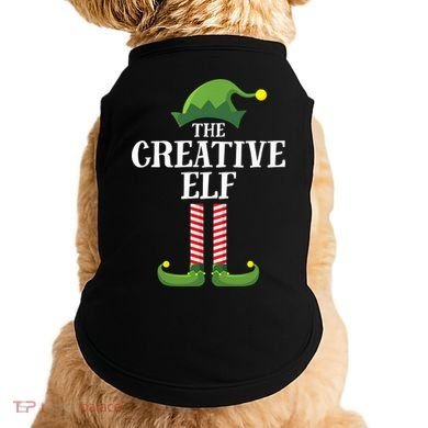 Creative Elf Matching Family Group Christmas Party Doggie Tank