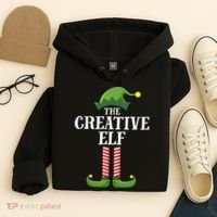 Creative Elf Matching Family Group Christmas Party Hoodie thumb 4