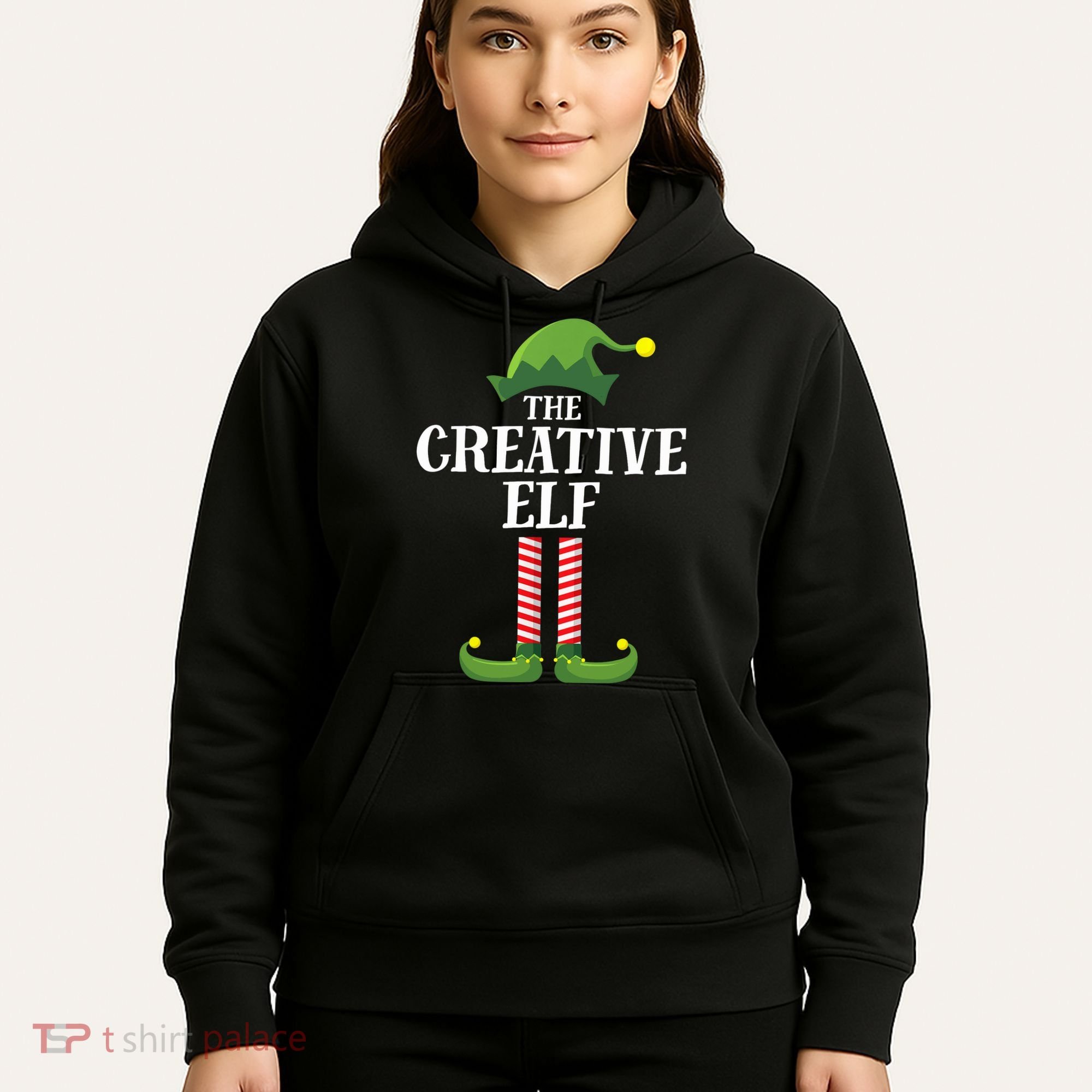 Creative Elf Matching Family Group Christmas Party Hoodie
