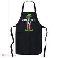 Creative Elf Matching Family Group Christmas Party Apron thumb 0