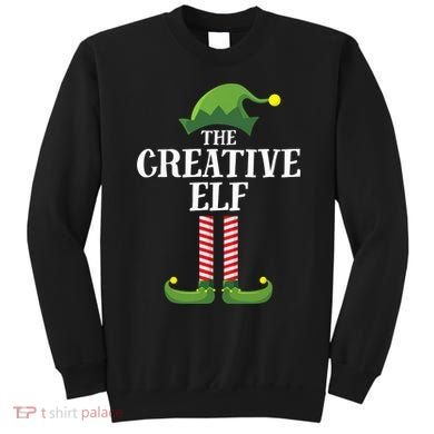 Creative Elf Matching Family Group Christmas Party Sweatshirt
