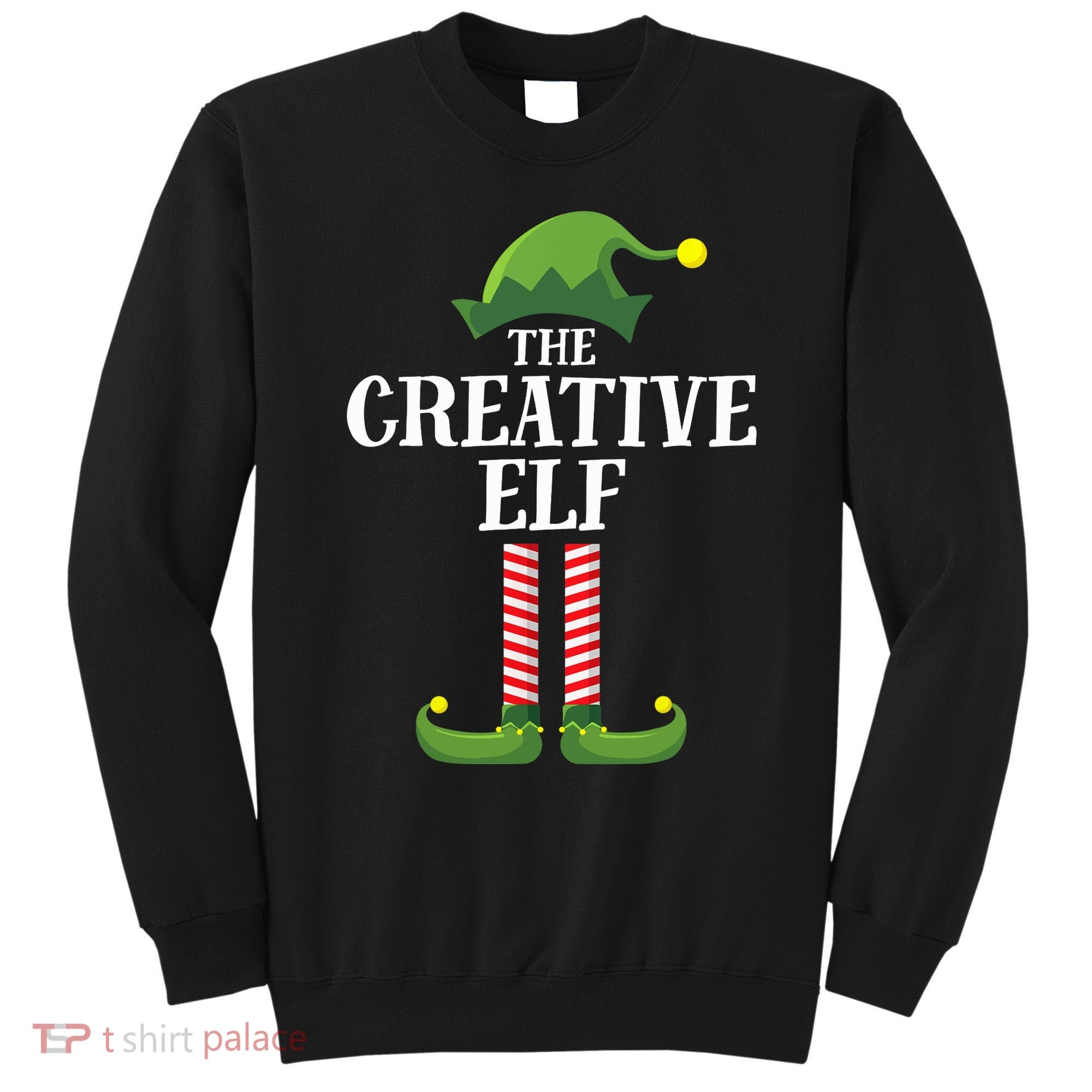Creative Elf Matching Family Group Christmas Party Sweatshirt