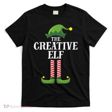 Creative Elf Matching Family Group Christmas Party T-Shirt