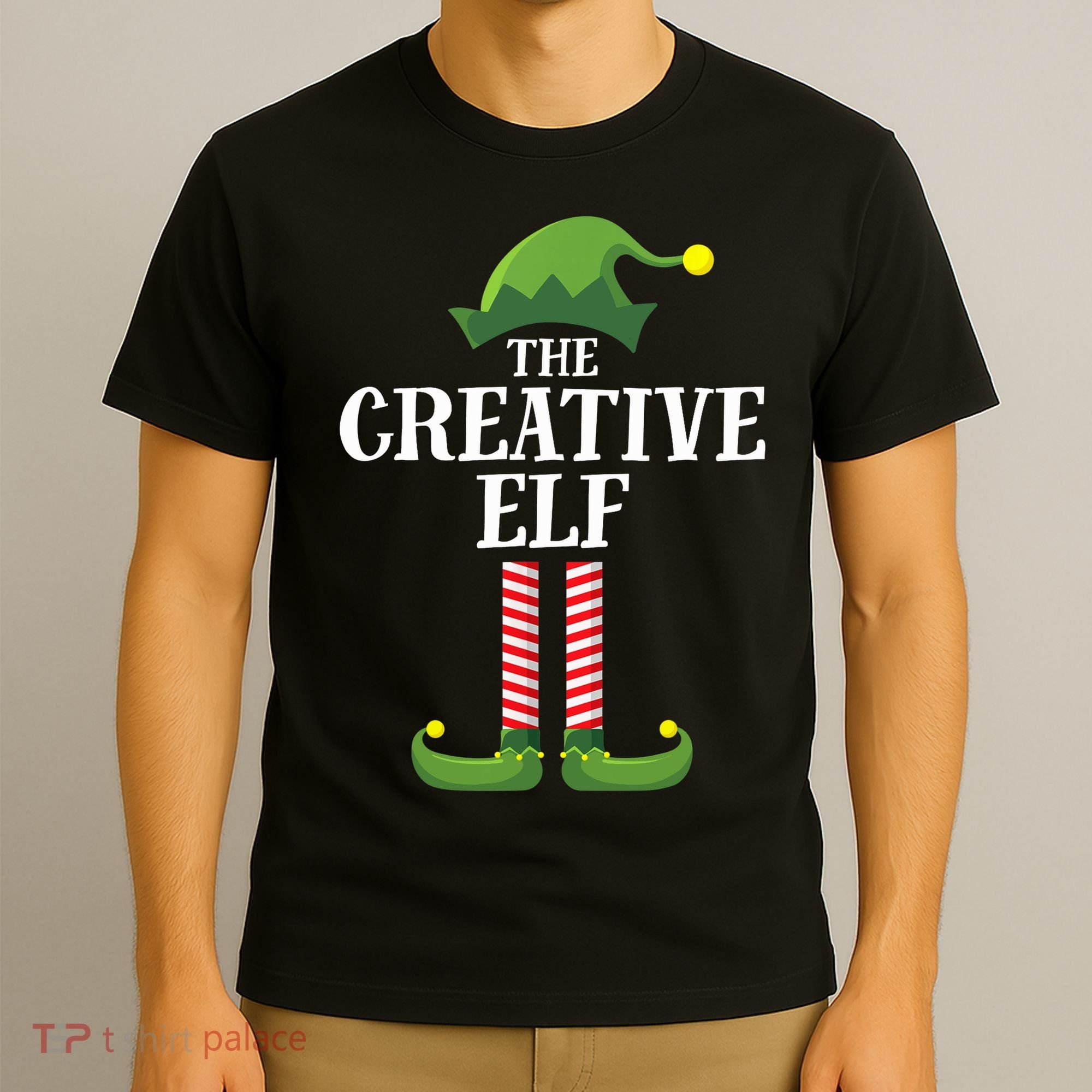 Creative Elf Matching Family Group Christmas Party T-Shirt