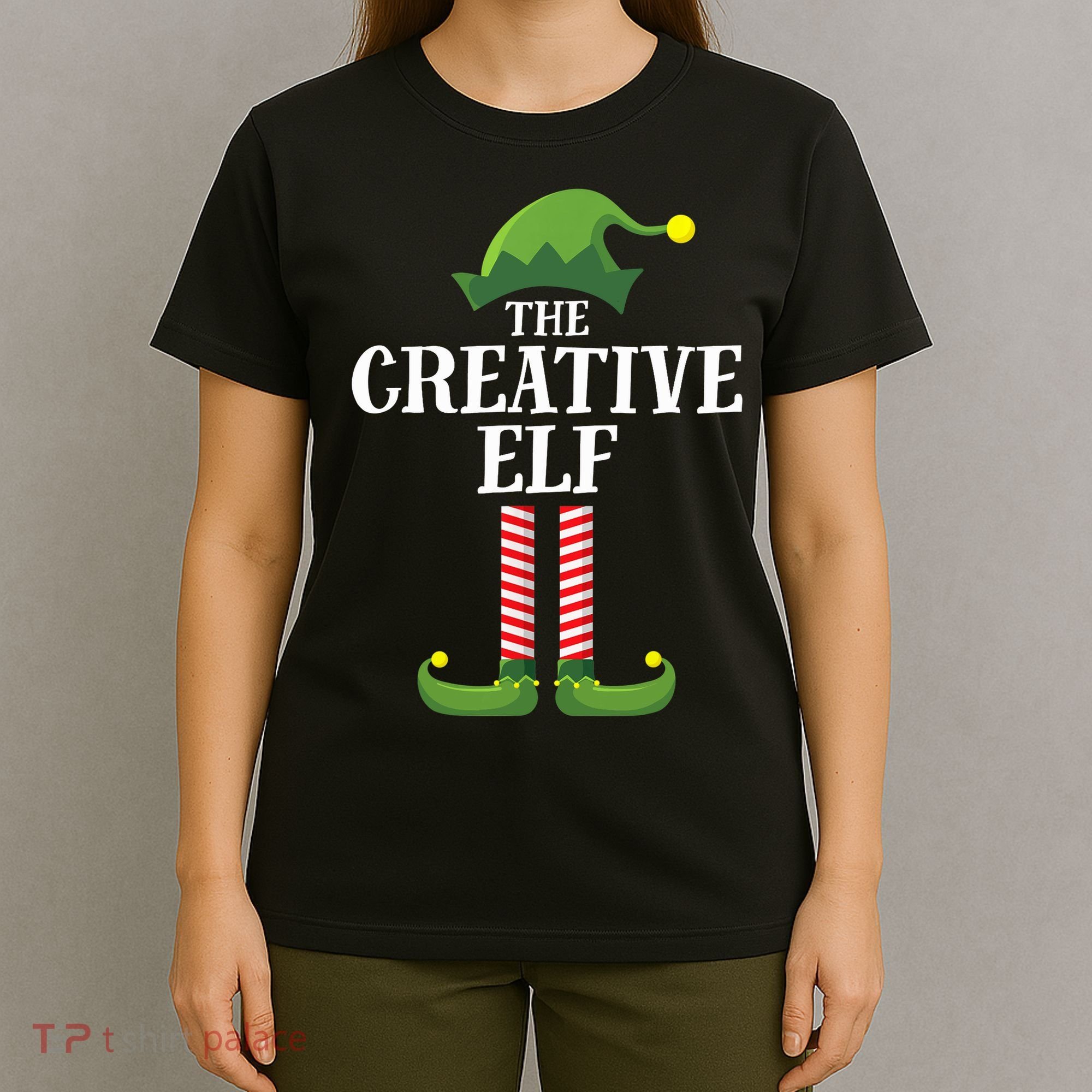 Creative Elf Matching Family Group Christmas Party T-Shirt