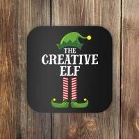 Creative Elf Matching Family Group Christmas Party Coaster thumb 0