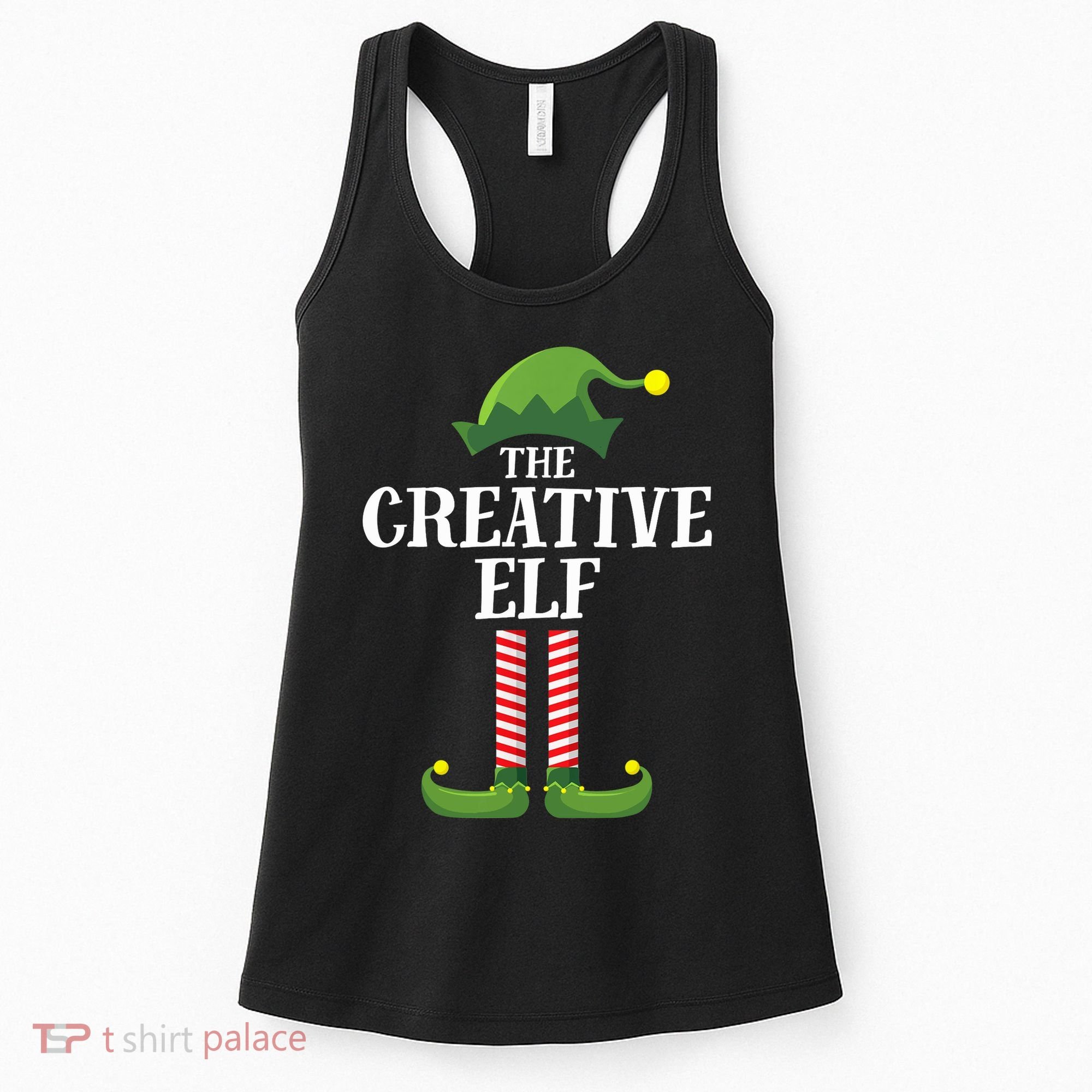 Creative Elf Matching Family Group Christmas Party Women's Tank Top