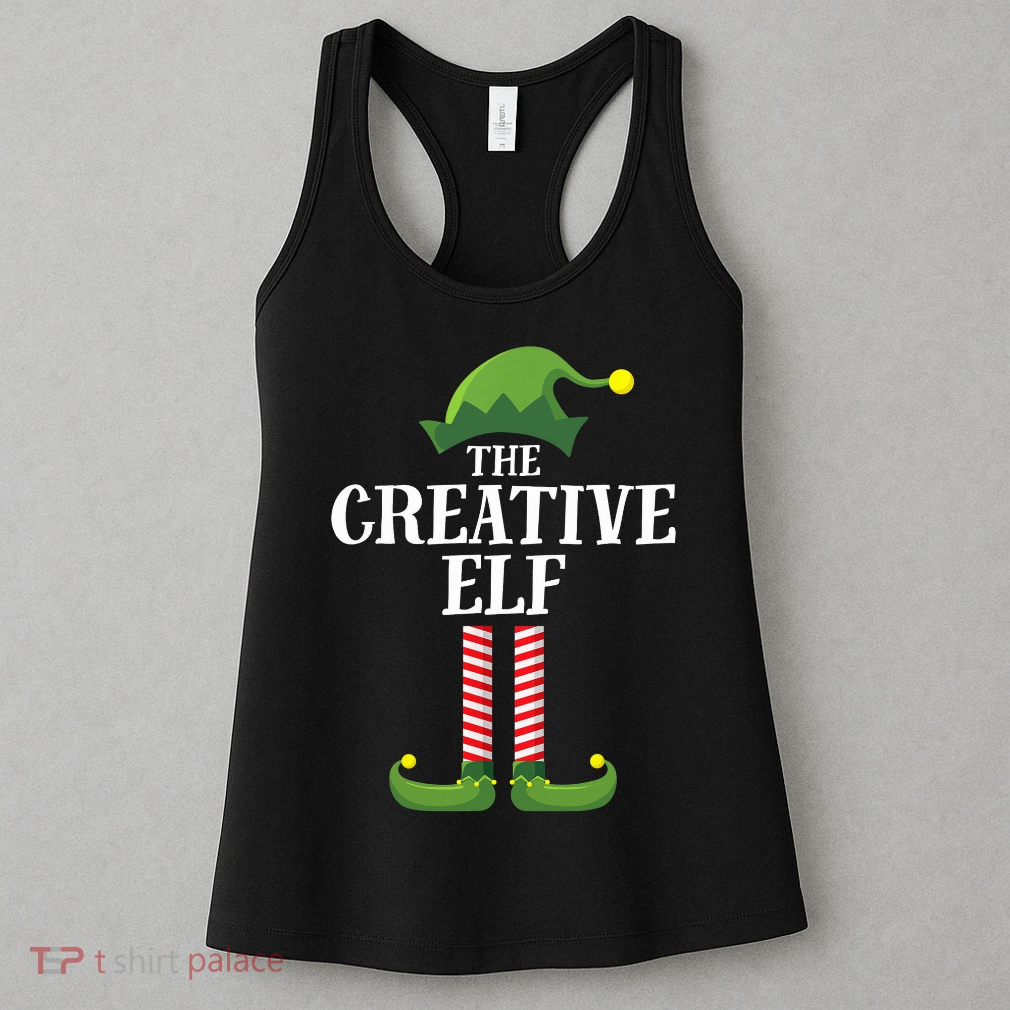 Creative Elf Matching Family Group Christmas Party Women's Tank Top