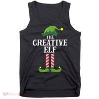 Creative Elf Matching Family Group Christmas Party Tank Top thumb 0