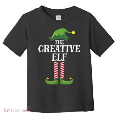 Creative Elf Matching Family Group Christmas Party Toddler T-Shirt