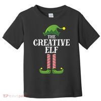 Creative Elf Matching Family Group Christmas Party Toddler T-Shirt thumb 0